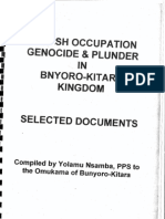 British Occupation Genocide & Plunder in Bunyoro