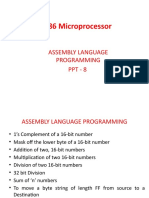 8086 Microprocessor: Assembly Language Programming PPT - 8