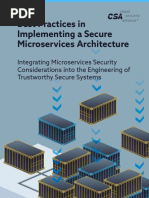 Best Practices in Implementing A Secure Microservices Architecture