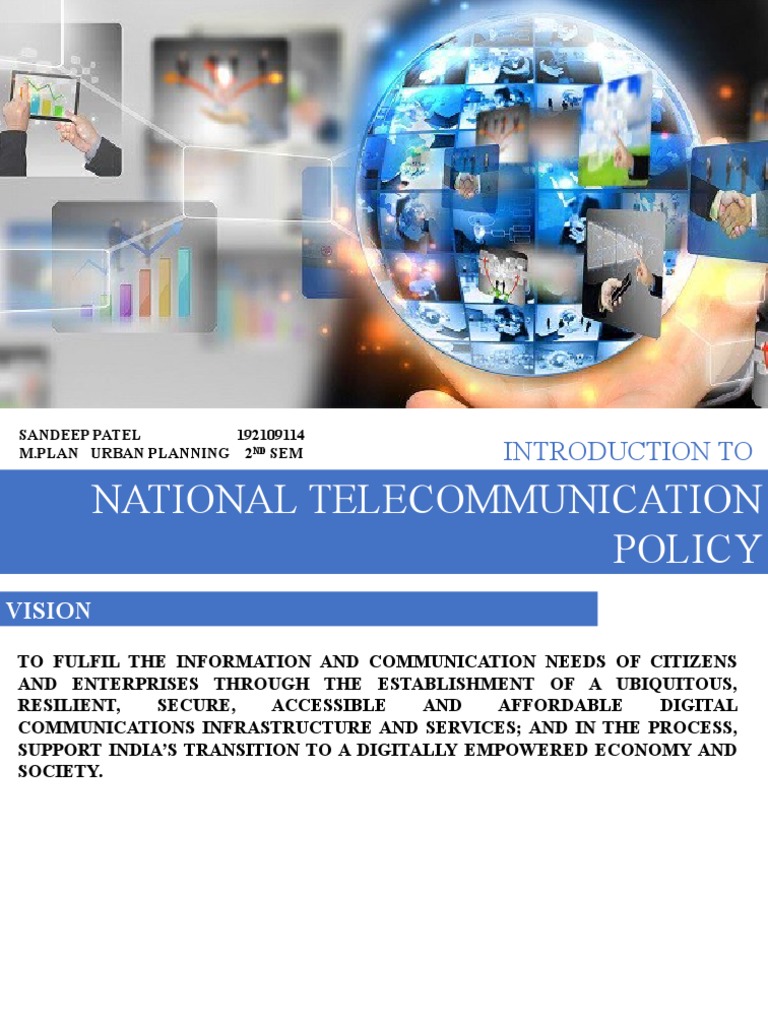National Telecommunication Policy Overview | PDF | Internet Of Things ...