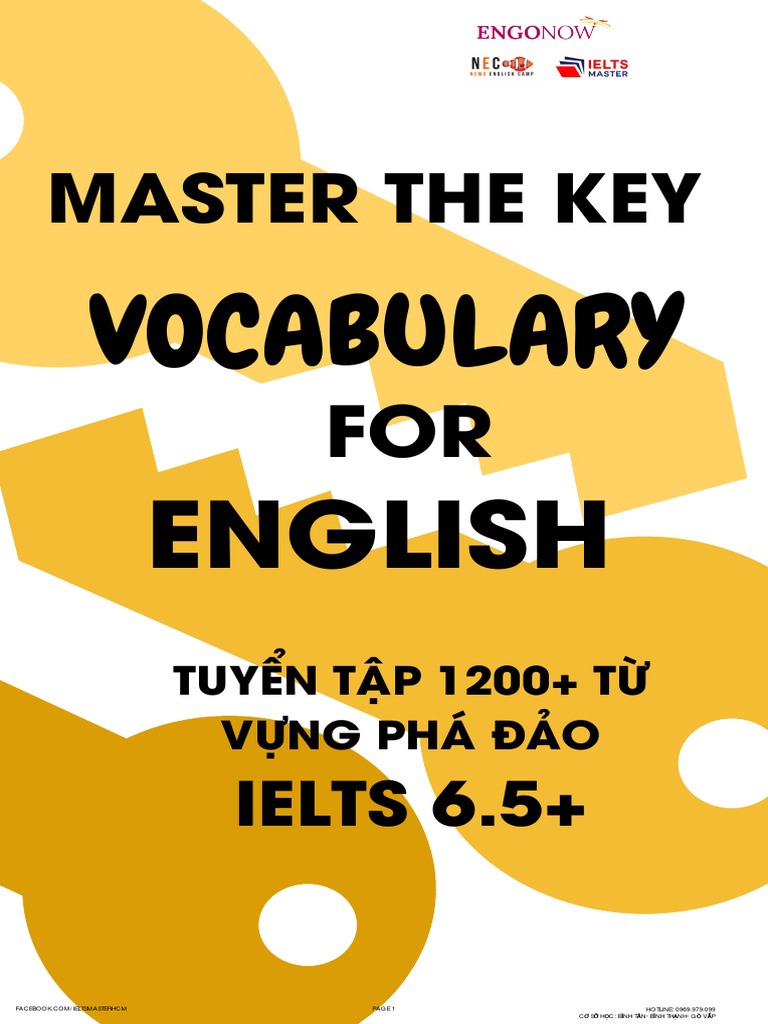 Master The Key Vocabulary For English PDF | PDF