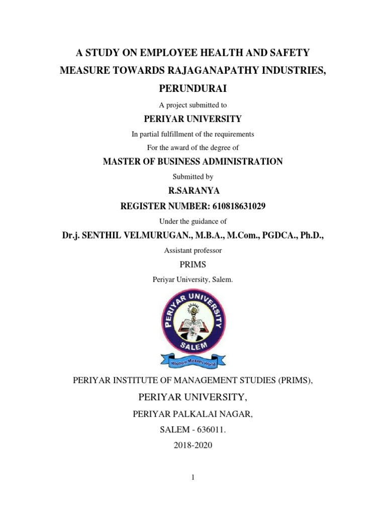 Saranya Project PDF Spinning (Textiles) Textiles