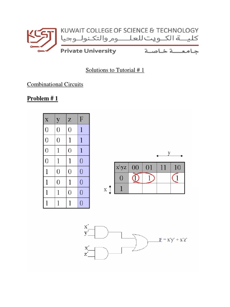 Combinational and Sequential Circuit Solutions | PDF | Teaching Methods ...
