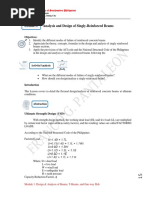 Lesson 3 Analysis & Design of Singly Reinforced Beams PDF