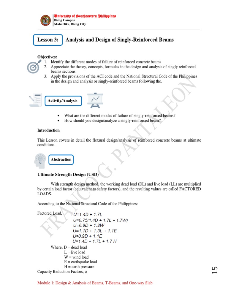 Singly Reinforced Beam Design Guide | PDF | Strength Of Materials ...