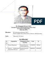Profile of Principal Secretary Finance Dept. PDF