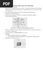 Maximum Principal Stress Theory (W. Rankin's Theory-1850) - Brittle Material