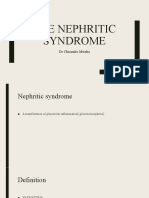 The Nephritic Syndrome: DR Chisambo Mwaba