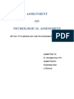 Assignment on neurological assessment.docx