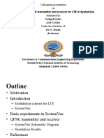 Simulation of QPSK Transmitter and Receiver For LTE in SystemVue