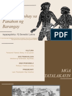 2 - Ang Pamumuhay Sa Panahon NG Barangay - Latina