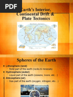 Earth's Interior, Continental Drift & Plate Tectonics