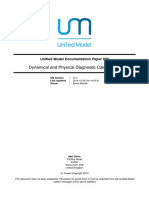 Dynamical and Physical Diagnostic Calculations: Unified Model Documentation Paper 080