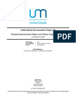 Transformed Eulerian Mean and Wave Drag Diagnostics: Unified Model Documentation Paper 082