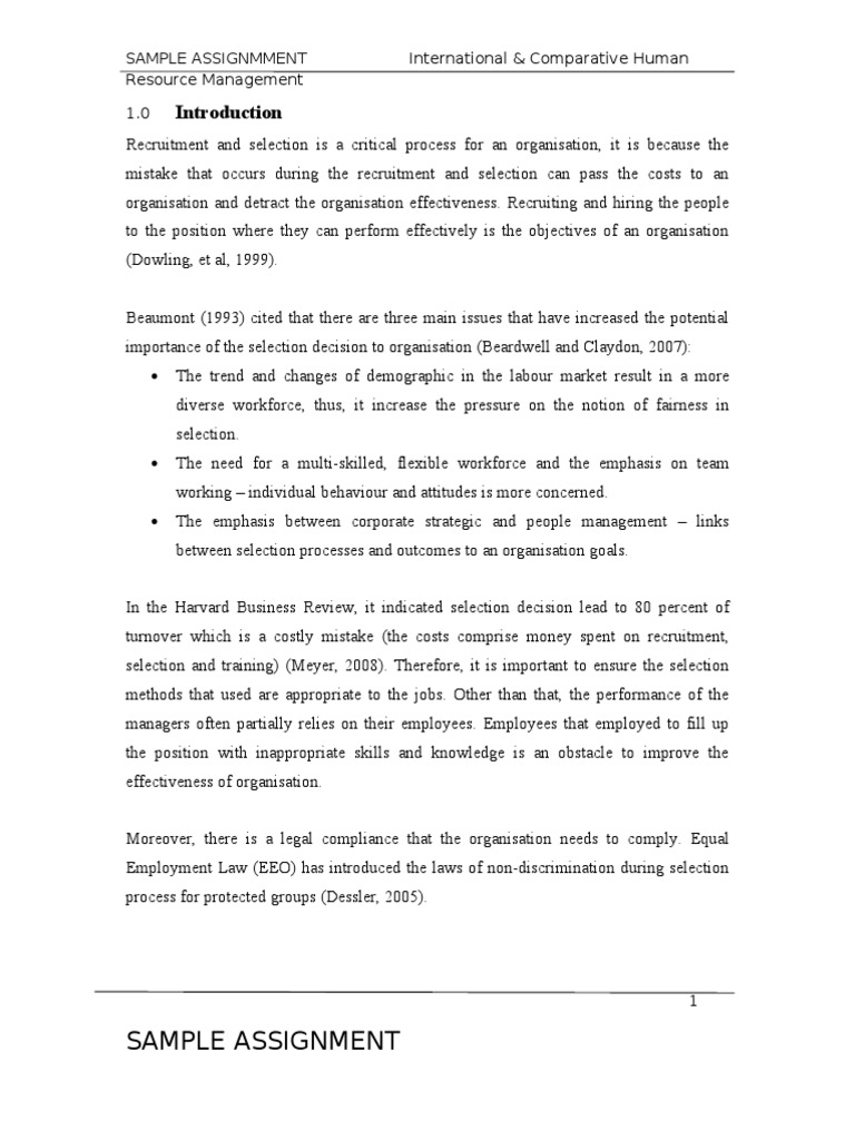 Sample Assignment by Ba Student | PDF | Discrimination | Hiv/Aids