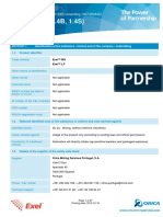 Exel (1.1B, 1.4B, 1.4S) : Safety Data Sheet