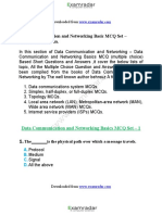 Data Communication and Networking MCQ PDF