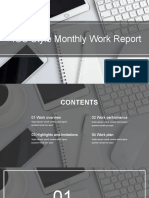 IOS Style Monthly Work Report