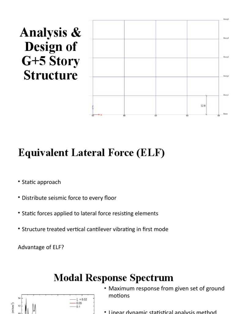 Seismic Analysis of G+5 Structure | PDF | Structural Load | Force