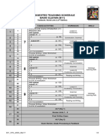 Teaching Schedule for Basic Eleven (B11) Textbook