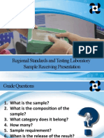 Sample Receiving Presentation