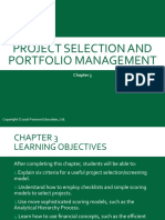 Project Selection and Portfolio Management
