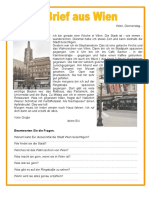 Ein Brief Aus Wien Perfekt Arbeitsblatter Einszueins Mentoring Leseverstandni - 106097