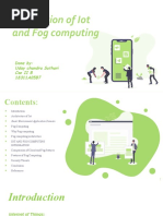 Fog Computing With Integration of Iot