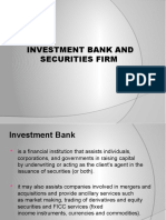 Investment Bank and Securities Firm