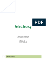 Perfect Secrecy: Chester Rebeiro IIT Madras