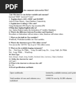 5.what Does Option Explicit Refer To?: Byte, Integer, Single, Long, Double, Decimal, Date, Currency, Object, Boolean