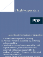 Effect of High Temperature