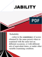 F.RELIABILITY and VALIDITY
