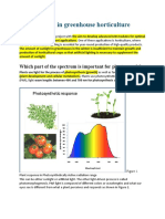 LED Lighting in Greenhouse Horticulture: Which Part of The Spectrum Is Important For Plant Growth?