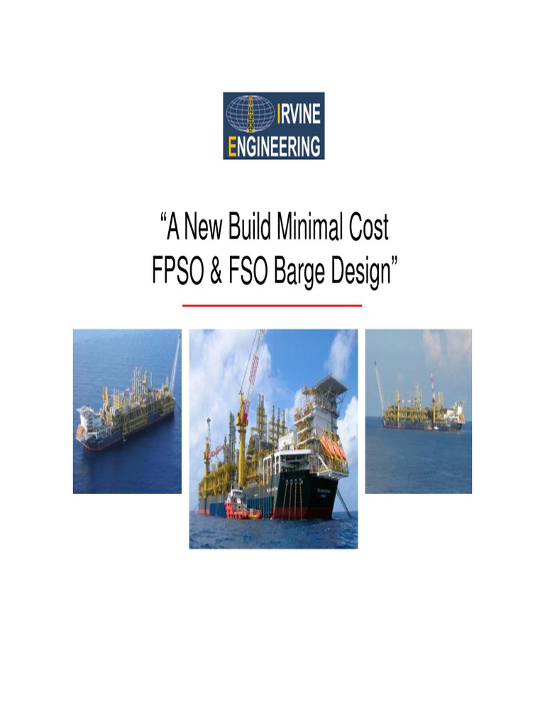 Cost-Effective FPSO Barge Design | PDF | Anchor | Hull (Watercraft)
