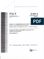 ITU-T G.991.2 Amendment 3 (09!2005) Single-Pair High-Speed Digital Subscriber Line (SHDSL) Transceivers