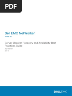 Dell Emc Networker: Server Disaster Recovery and Availability Best Practices Guide