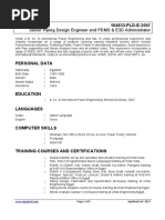 Senior Piping Design Engineer and PDMS & E3D Administrator