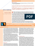 Timed Reading: Increasing Reading Speed and Fluency: Jalt2009 Conference Proceedings