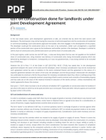 GST On Construction Done For Landlords Under Joint Development Agreement PDF