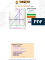 Jugar Sopas de Letras de TALLER 150 en Línea PDF