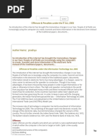 Offences & Penalties under the IT Act, 2000