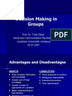 Decision Making in Groups