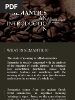 What Is Semantics