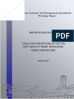 IIMK/WPS/160/HLA/2014/18: Executive Perceptions of Top Ten Soft Skills at Work: Developing These Through Saif