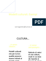 10- Modelli culturali Esempi prima parte