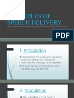 Principles of Speech Delivery