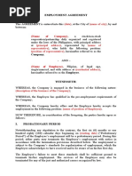 Revised - REGULARIZATION CONTRACT - DRAFT | PDF | Employment | Private Law