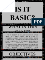 Is It Basic?: (A Basic Calculus Game)