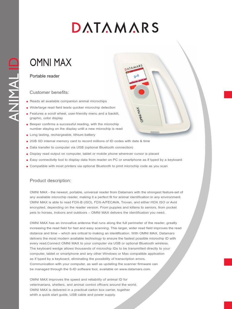 Datamars Omni Max e 2014 | PDF | Computer Keyboard | Image Scanner